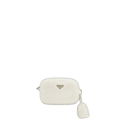 Bandoliera Shearling Crossbody - Bianco
