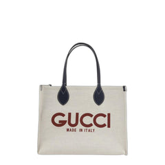 Logo Printed Medium Tote Bag