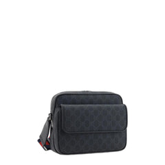 Small GG Crossbody Bag in Black Supreme Canvas