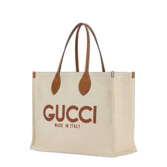 Gucci Logo Printed Top Handle Bag