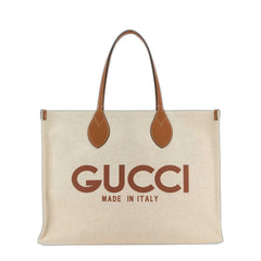 Gucci Logo Printed Top Handle Bag