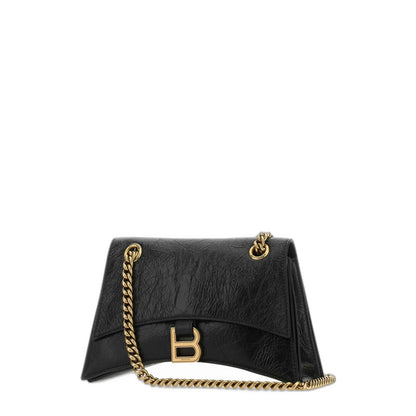 Crush Small Calfskin Shoulder Bag - Black