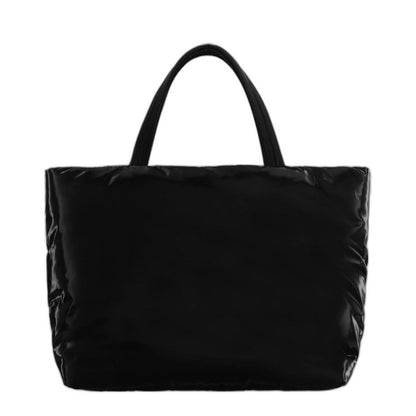 Saint Laurent Tote In Silktech Canvas