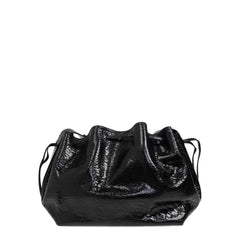 Medium Pumpkin Bag In Crackled Patent Leather