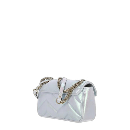 GG Marmont Small Shoulder Bag in Blue Iridescent