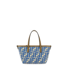 Roll Ff Jacquard Mini Tote Bag in Light Blue