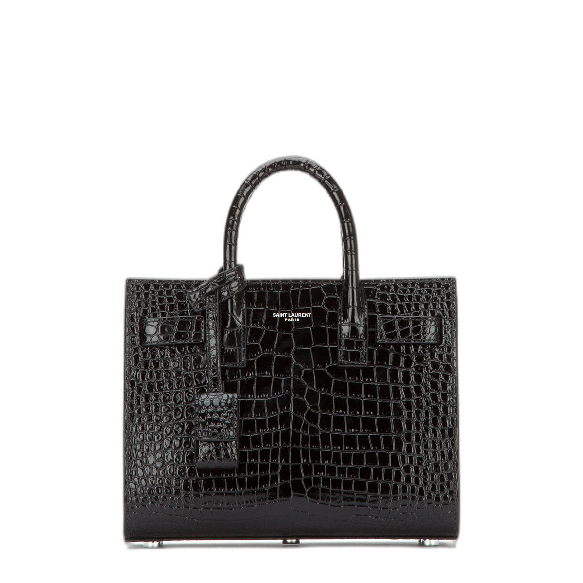 Sac De Jour In Crocodile Embossed Leather Nano