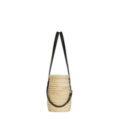 Medium Voyou Basket Bag In Raffia