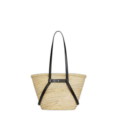 Medium Voyou Basket Bag In Raffia