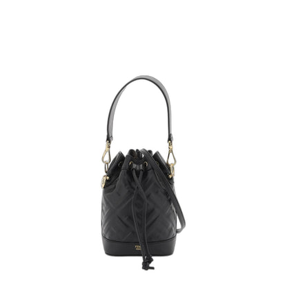 Mon Tresor Logo Embossed Bucket Bag