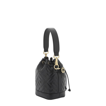 Mon Tresor Logo Embossed Bucket Bag