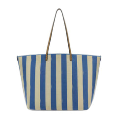 Large Roll Striped Reversible Tote Bag