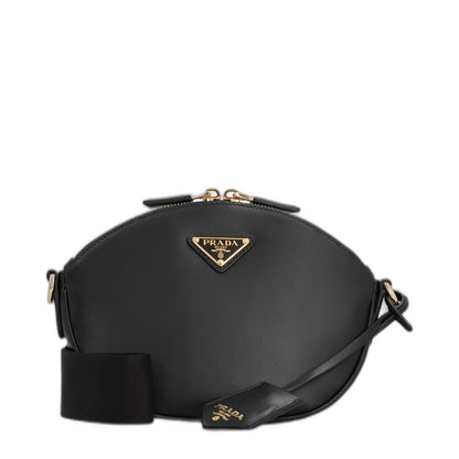 Triangle-Logo Zipped Crossbody Bag