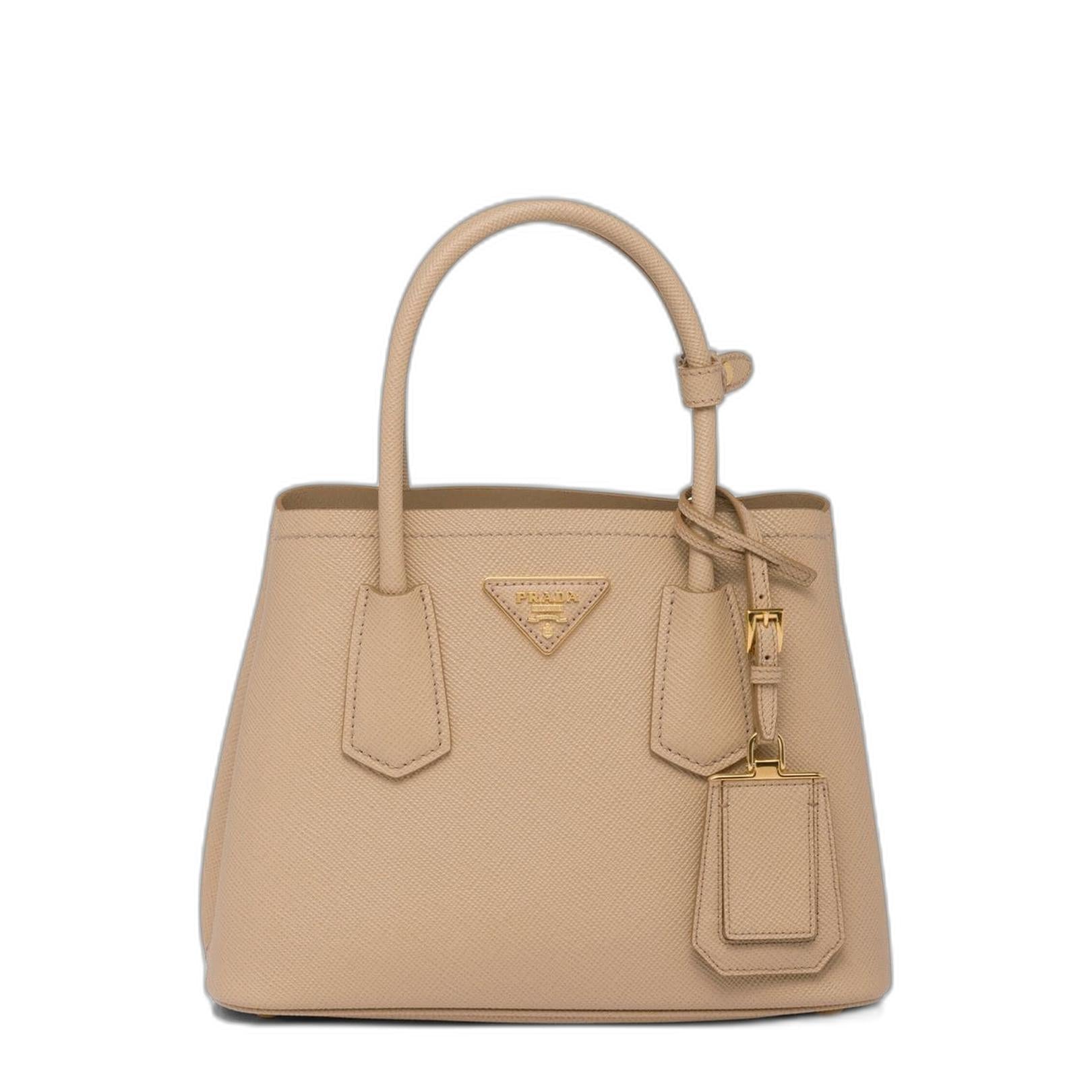 Logo Detailed Top Handle Tote Bag