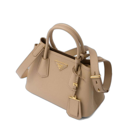 Logo Detailed Top Handle Tote Bag