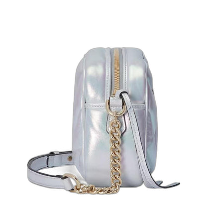 Gg Marmont Small Shoulder Bag in Blue Iridescent