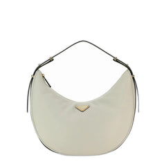 Arqué Large Leather Shoulder Bags - White