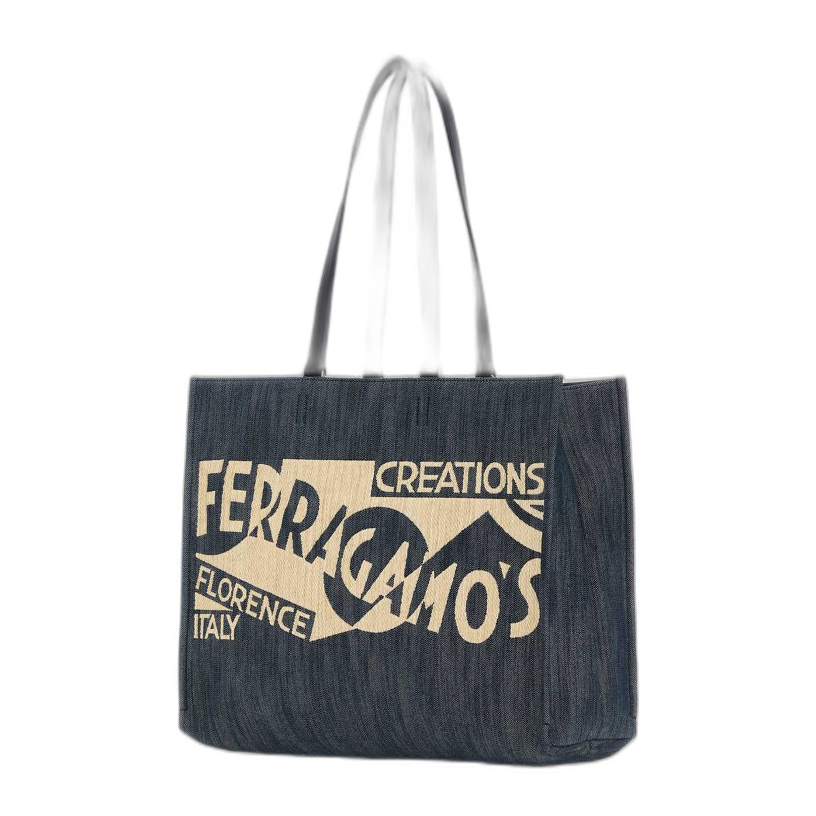 Logo Detailed Large Tote Bag