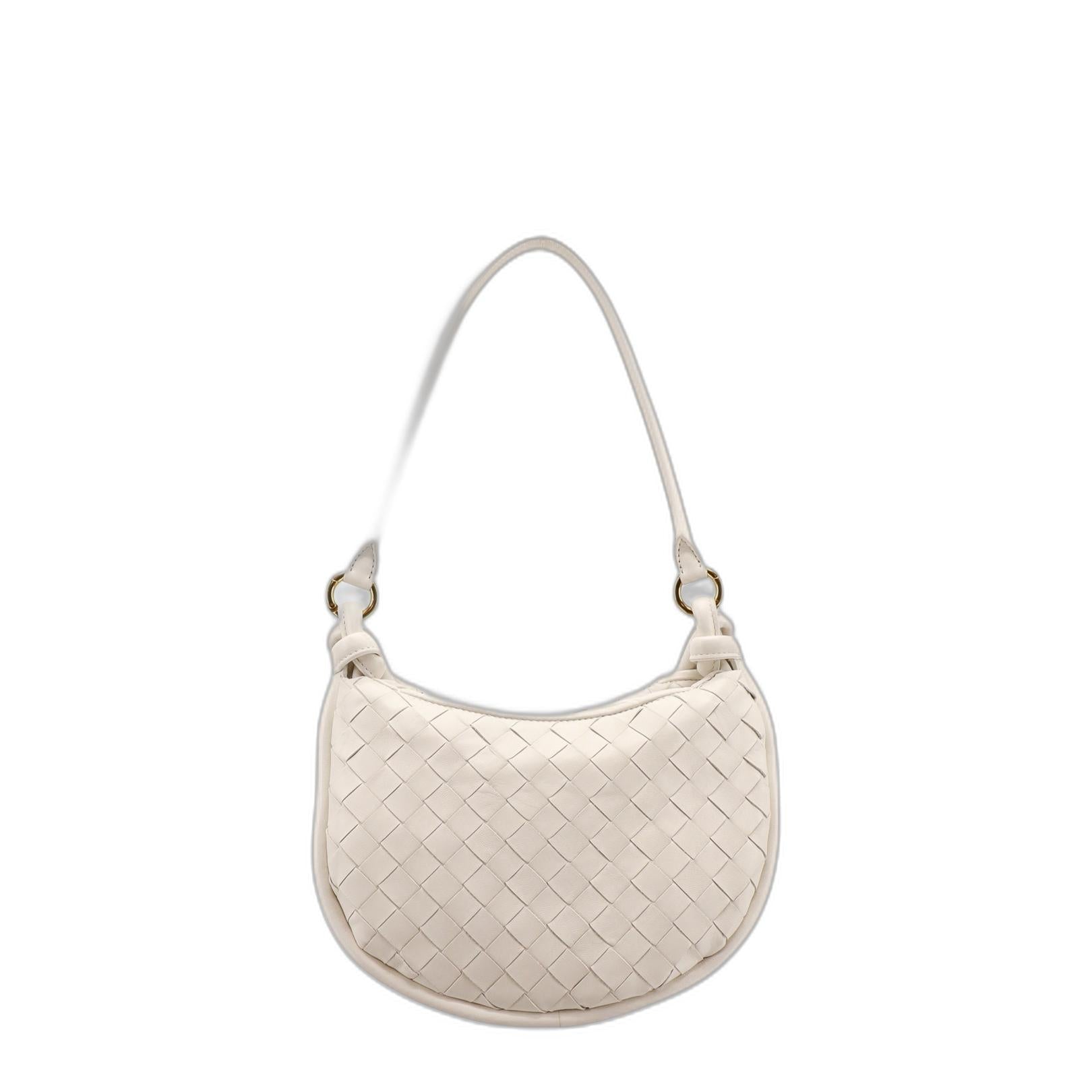 Small Gemelli Shoulder Bag in White