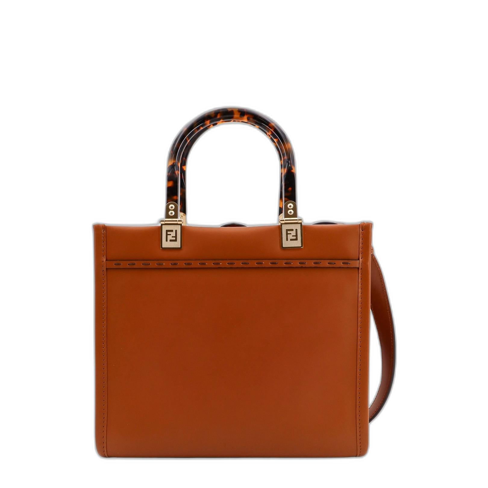 Sunshine Small Top Handle Bag in Brown
