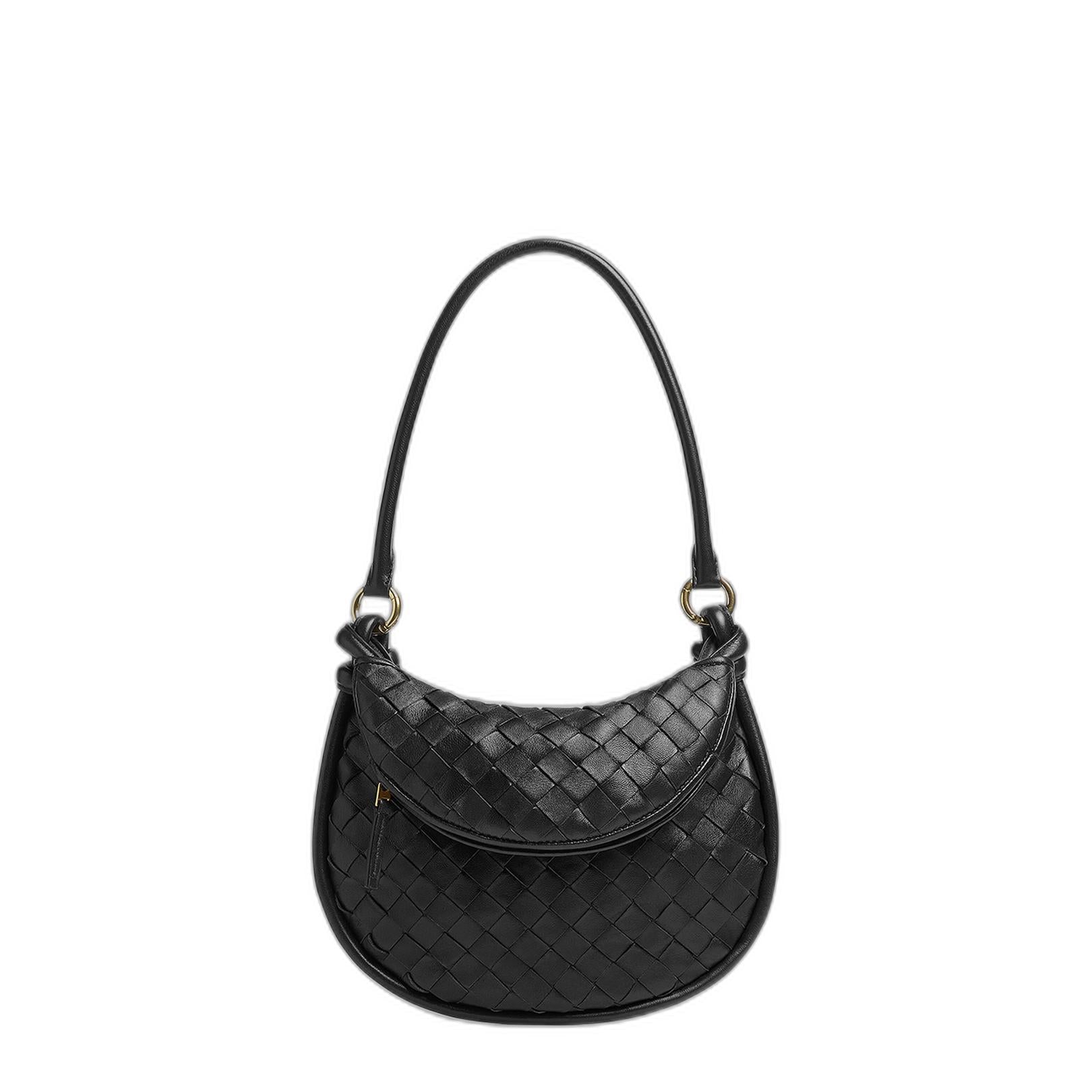 Small Gemelli Hobo Bag in Black
