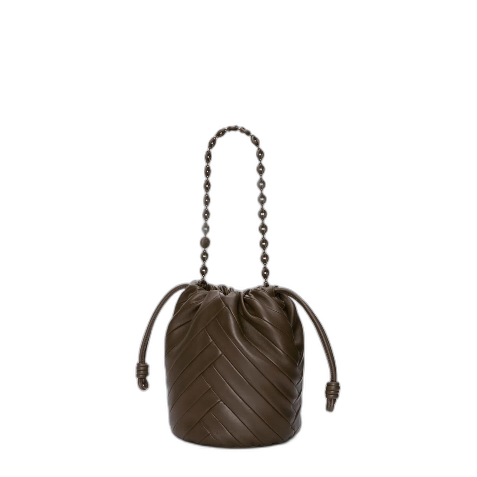 Medium Flamenco Purse Bucket In Mellow Nappa Lambskin
