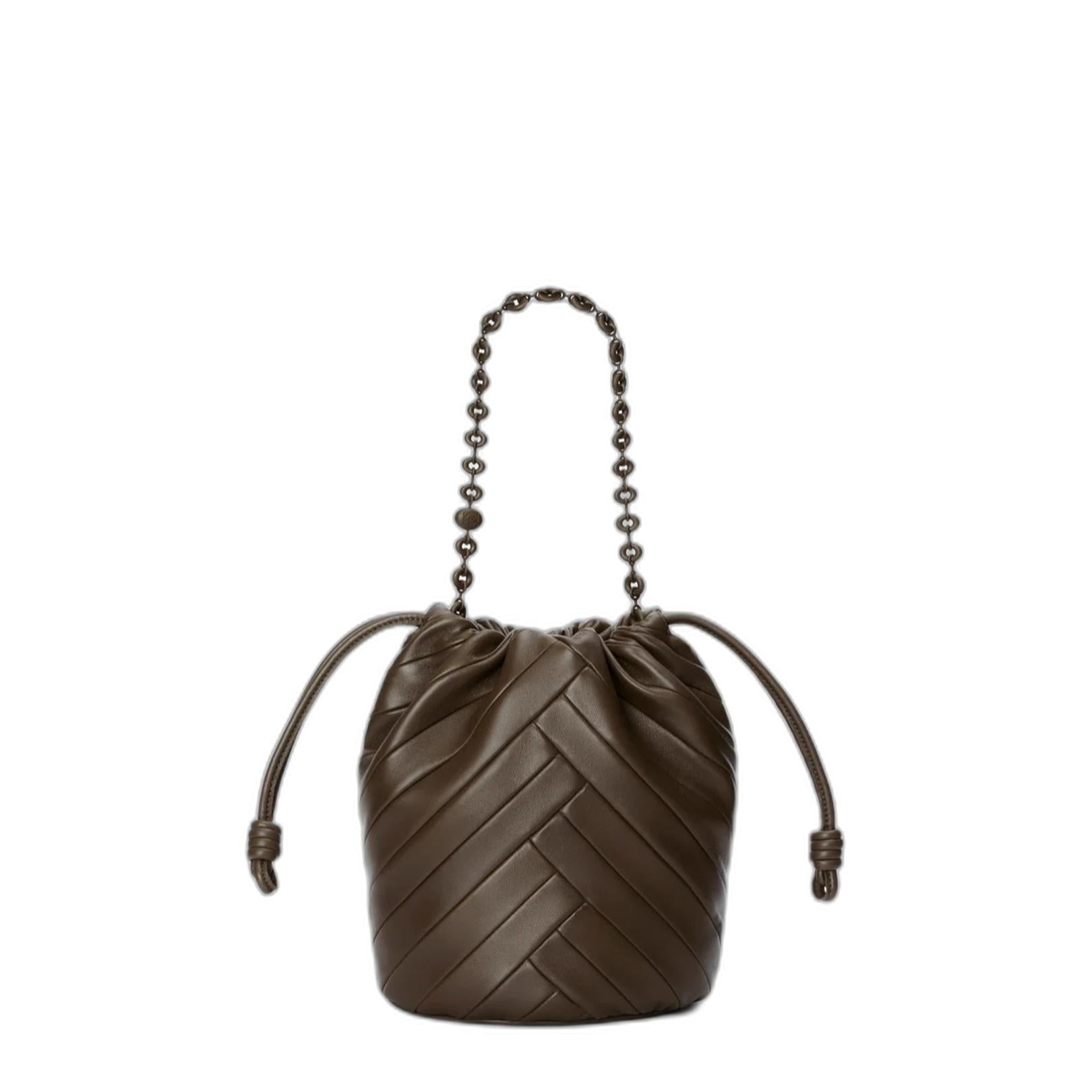 Medium Flamenco Purse Bucket In Mellow Nappa Lambskin