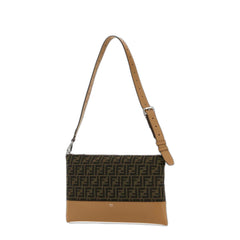 FF Jacquard Crossbody Bag, Silver Hardware