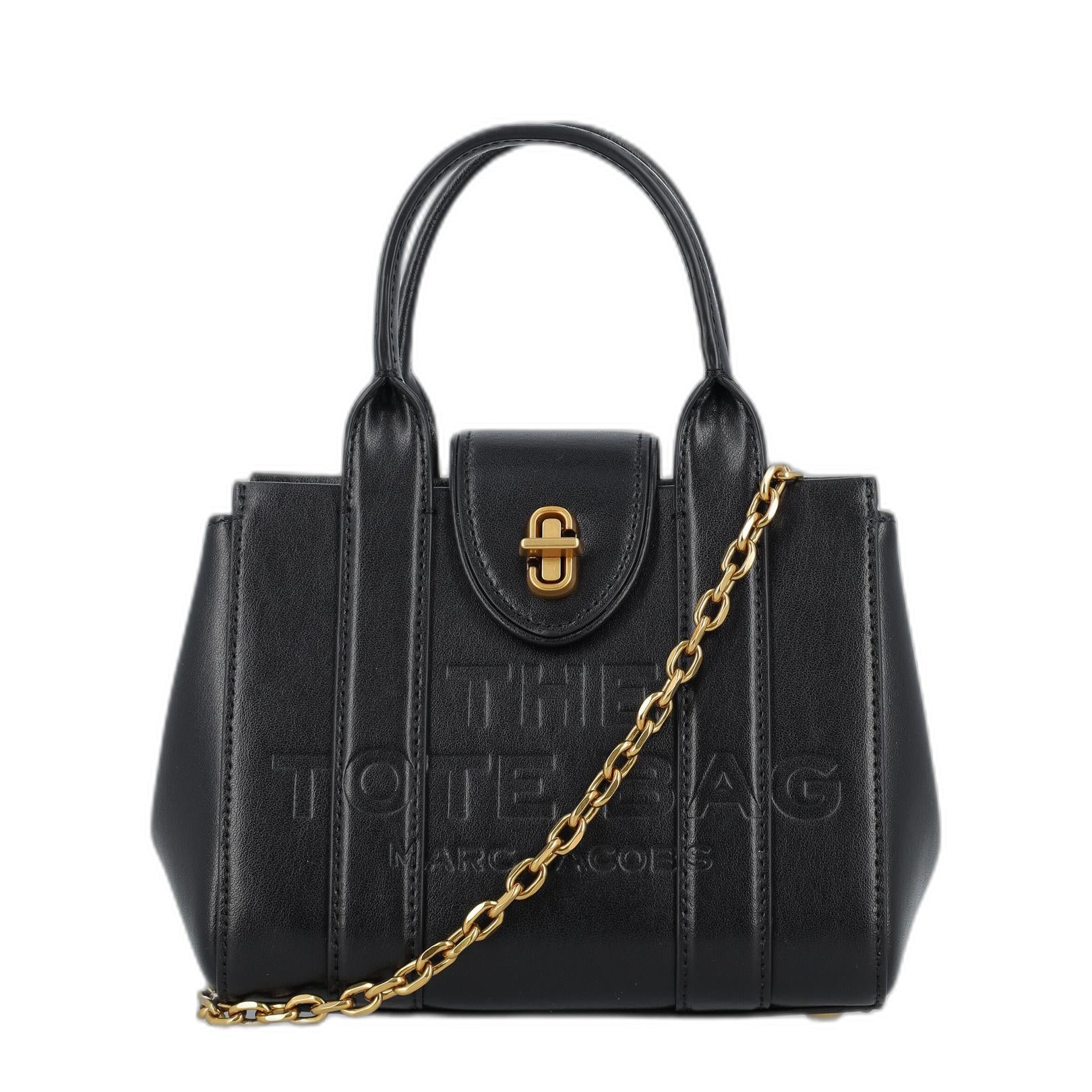 The Turnlock Crossbody Tote Bag In Black