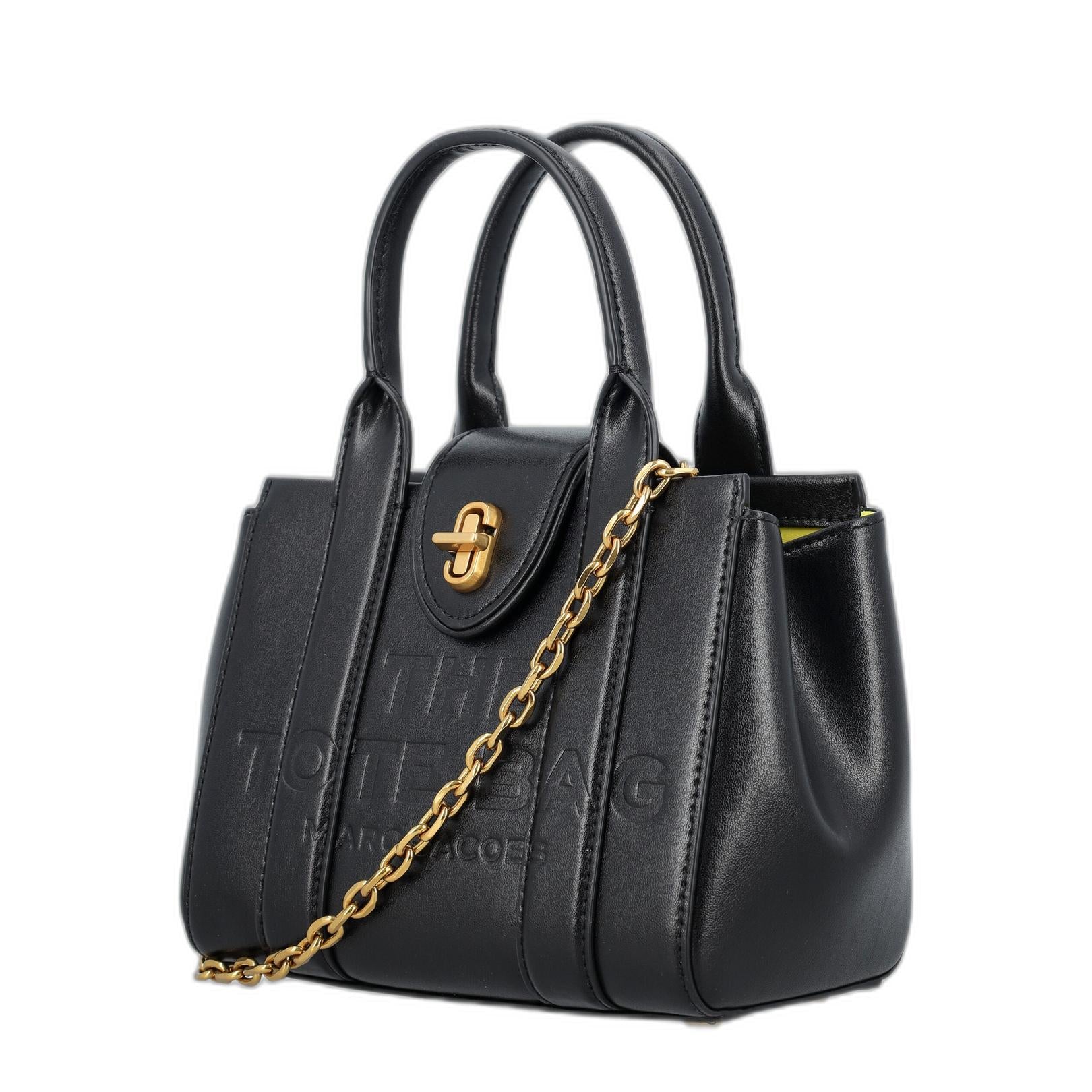 The Turnlock Crossbody Tote Bag In Black