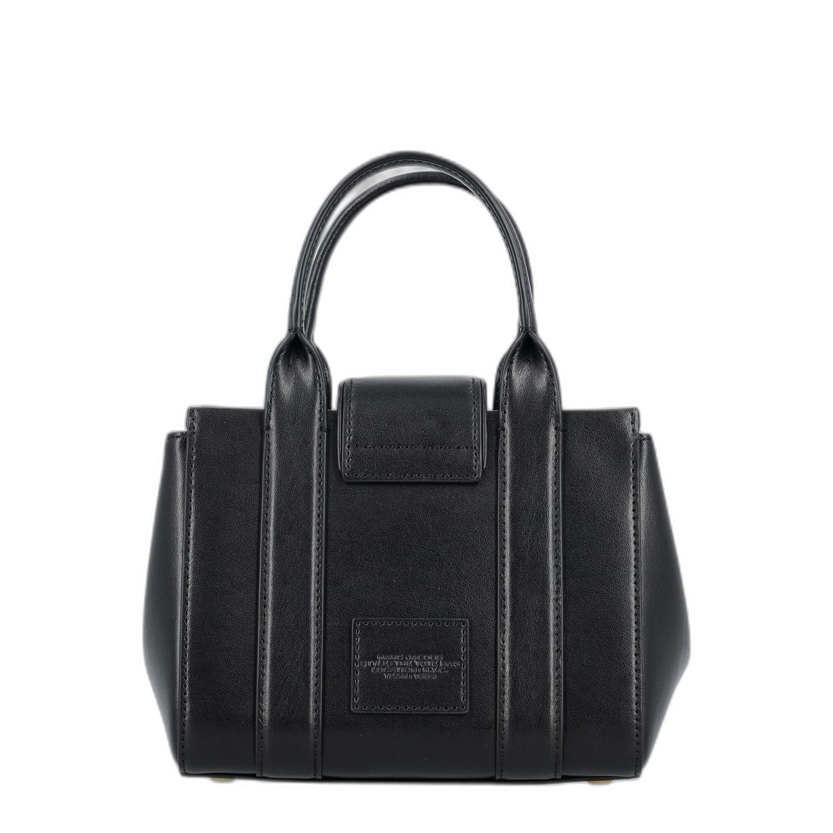 The Turnlock Crossbody Tote Bag In Black