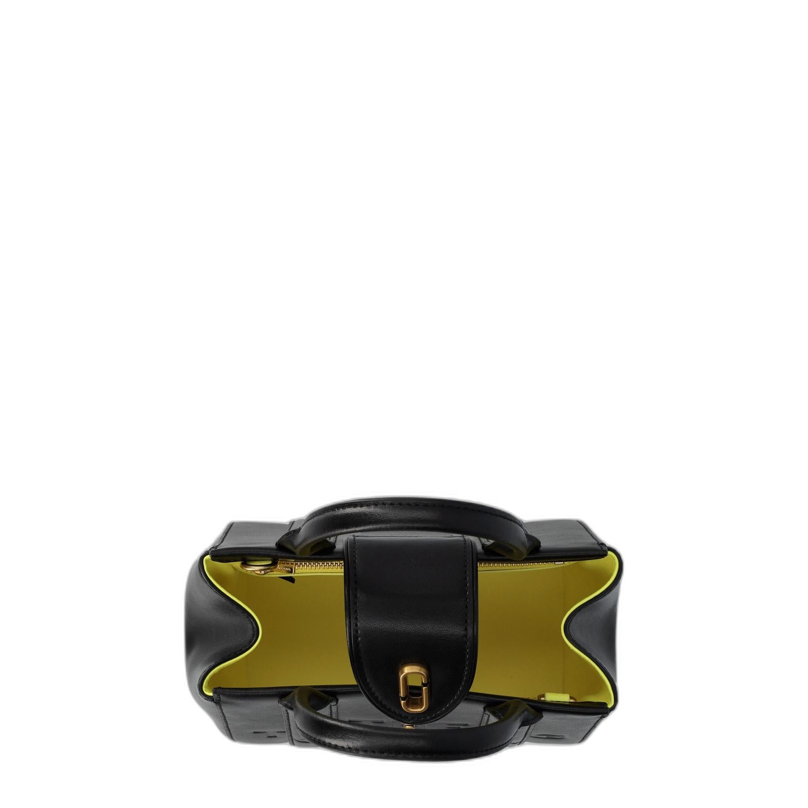 The Turnlock Crossbody Tote Bag In Black
