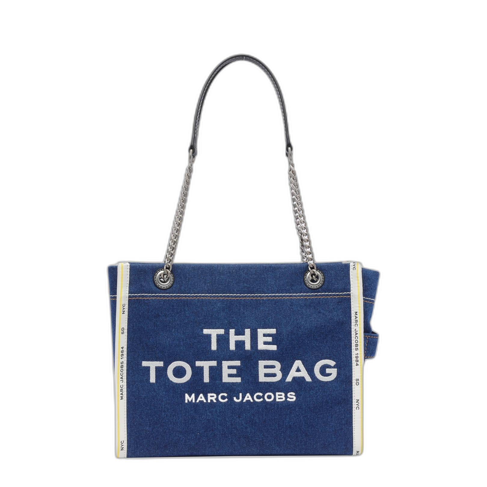 The Denim Chain Medium Tote Bag