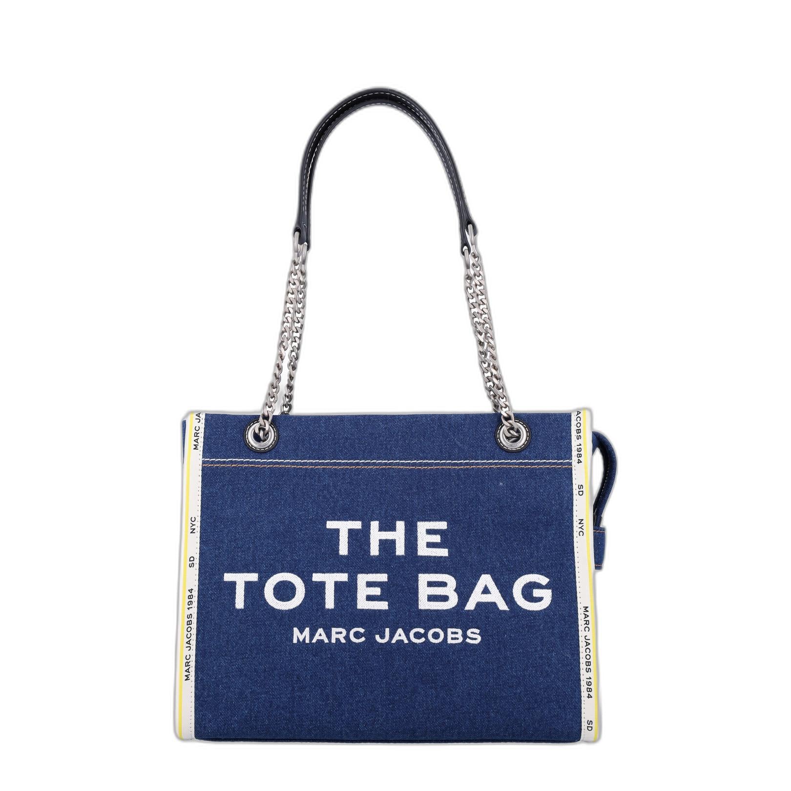 The Denim Chain Medium Tote Bag
