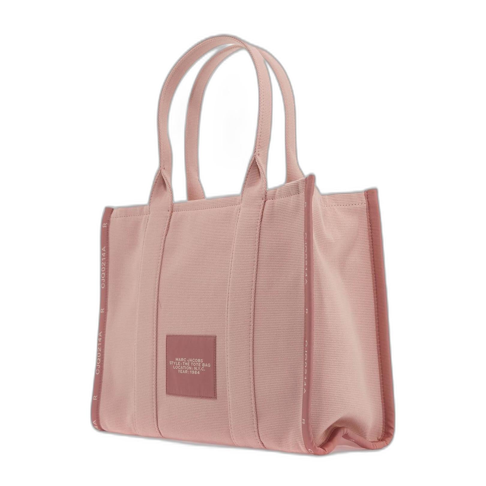 The Large Jacquard Tote In Pink