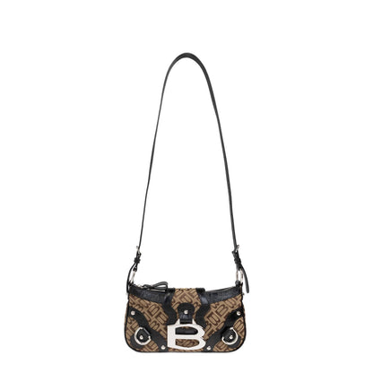 Essex Small Shoulder Bag In Ebony/Beige