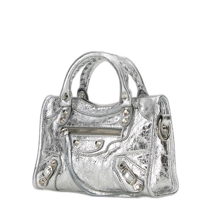 Le City Mini Handbag in Silver