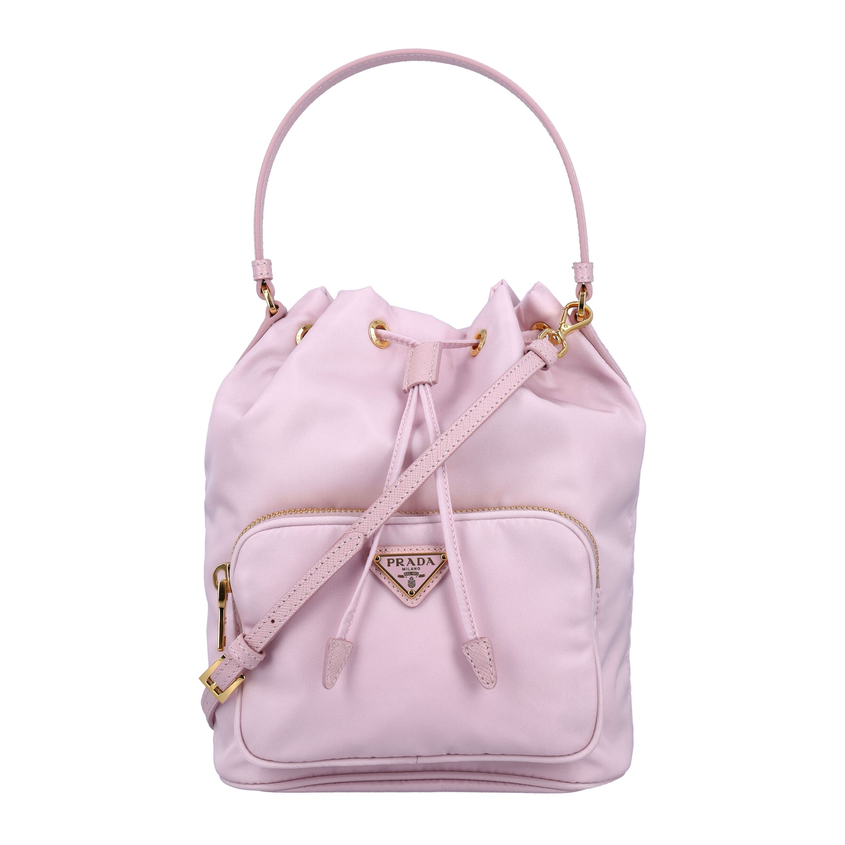 Bag in Re-nylon with Triangular Logo